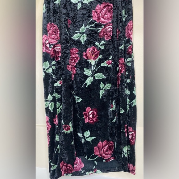 Vintage y2k Frederick’s of Hollywood Crushed Velvet Sweetheart HalterDress Sz 3X - Picture 4 of 10